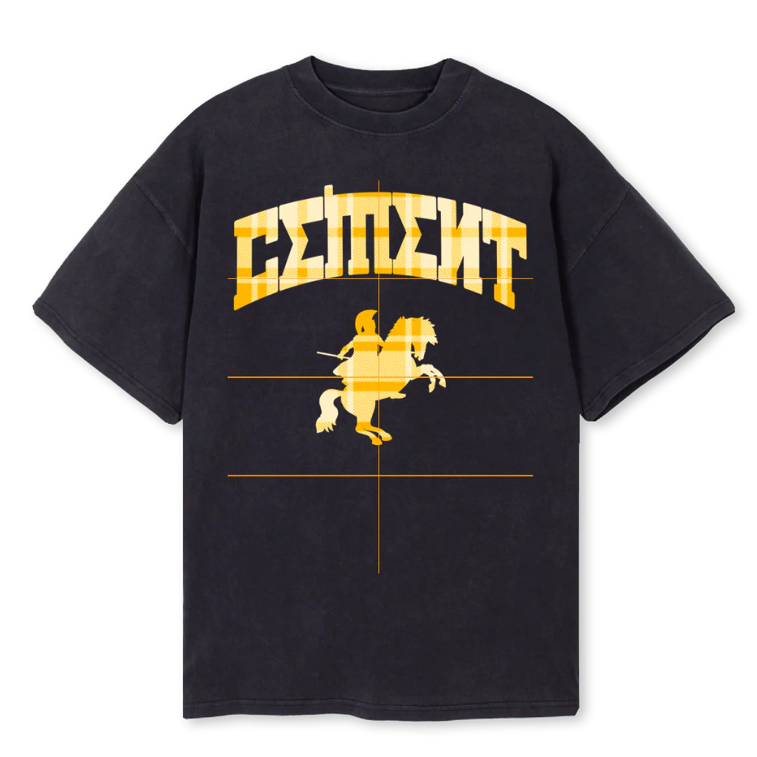 CHARIOT1 Vintage Black Oversized Tee.