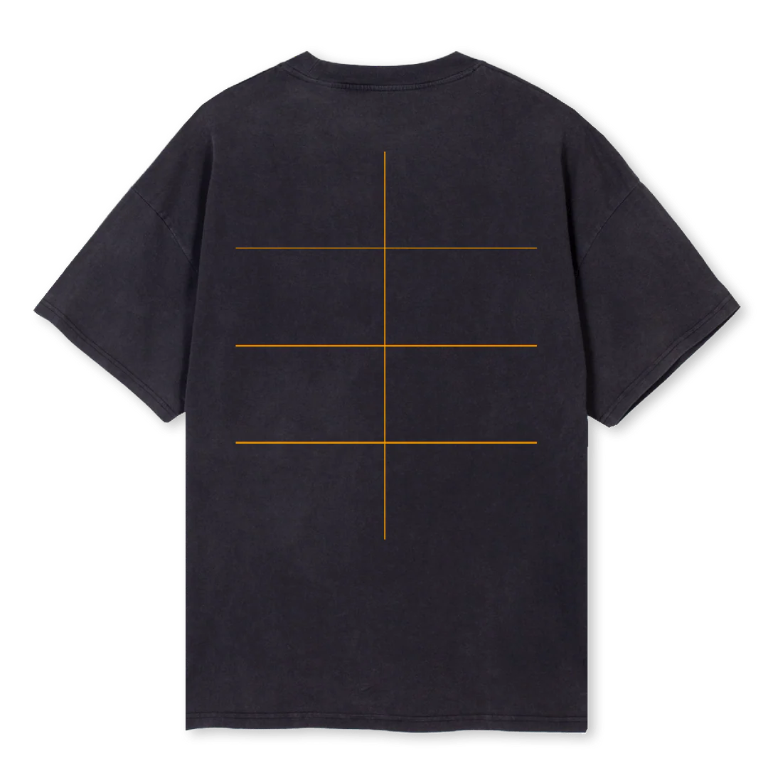 CHARIOT1 Vintage Black Oversized Tee. - Image 2