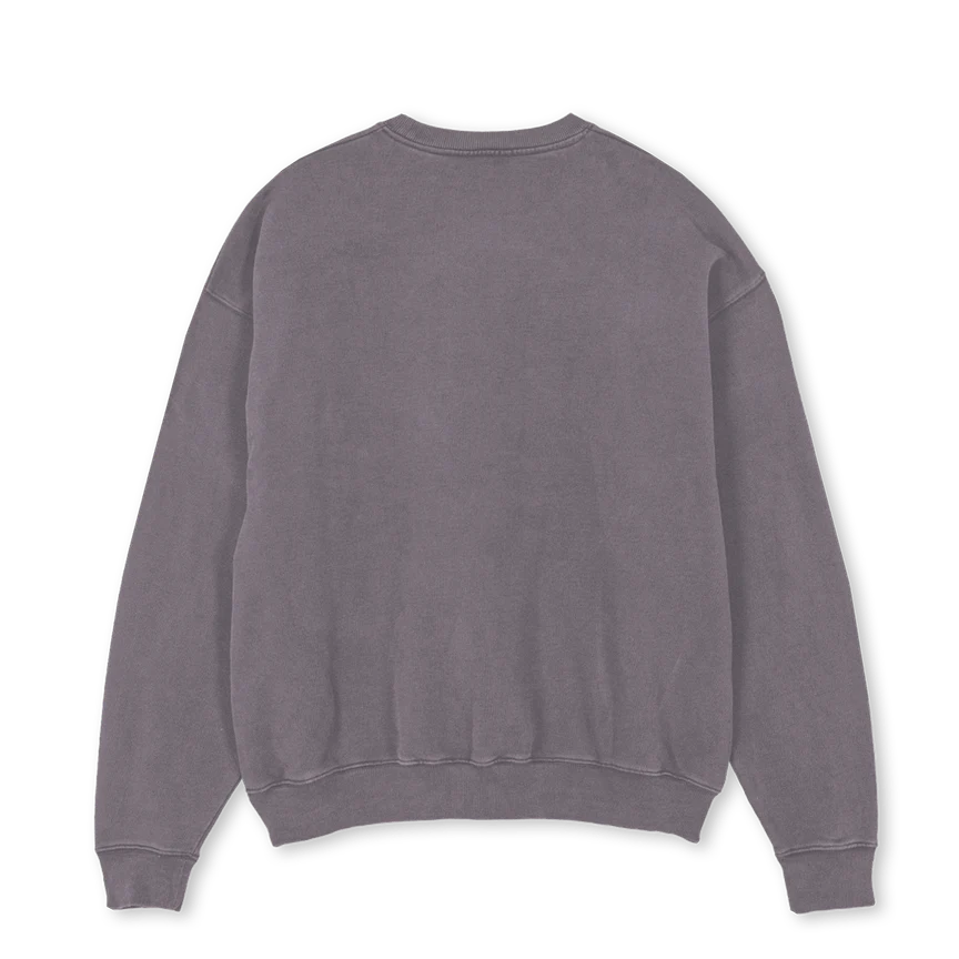 CHASETHEREDPIGMENT Pigment Grey Oversized Crewneck Sweater. - Image 2