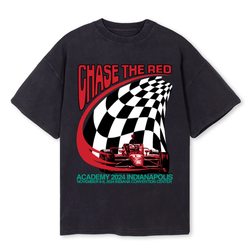 CHASETHEREDTEEVB Vintage Black Oversized Tee.