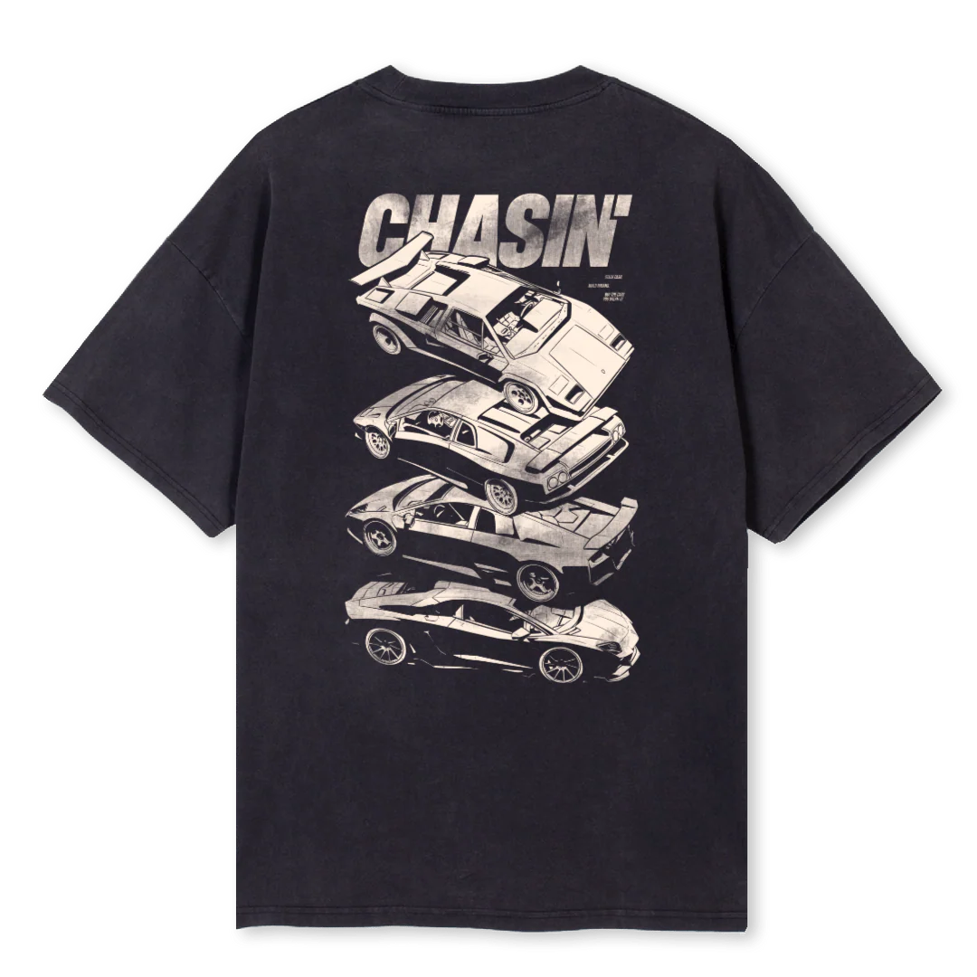 CHASINOVERSIZEDONE Vintage Black Oversized Tee. - Image 2