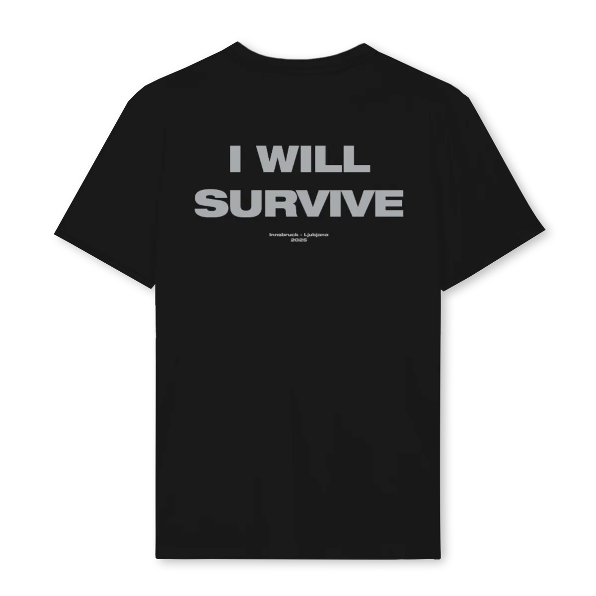 CHECK Black Regular Tee. - Image 2