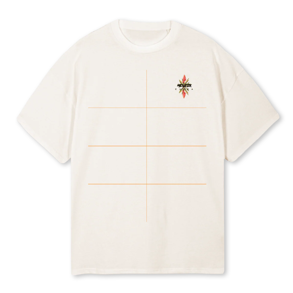 CHIBAMENESIXTWO Vintage White Oversized Tee.