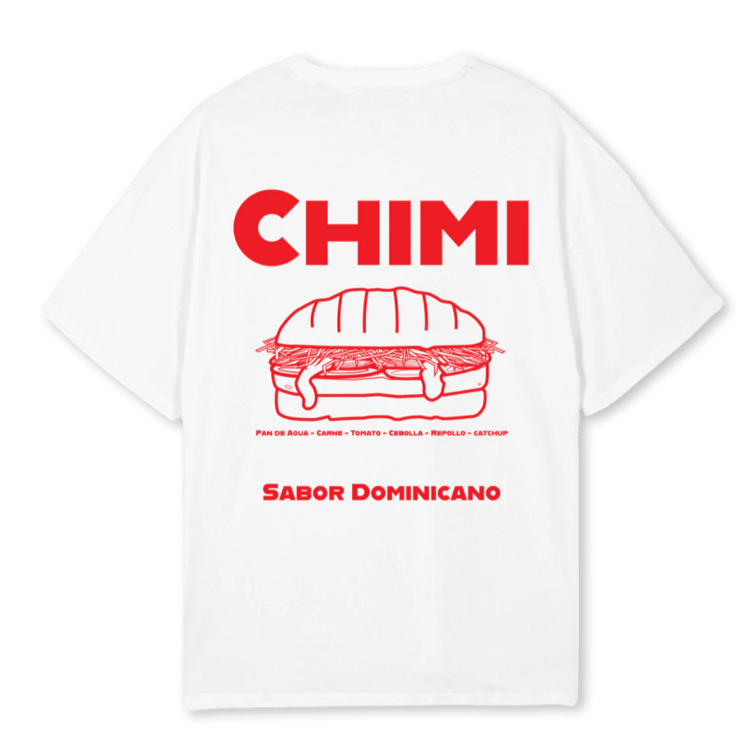 CHIMIFRONTBACK White Oversized Tee. - Image 2