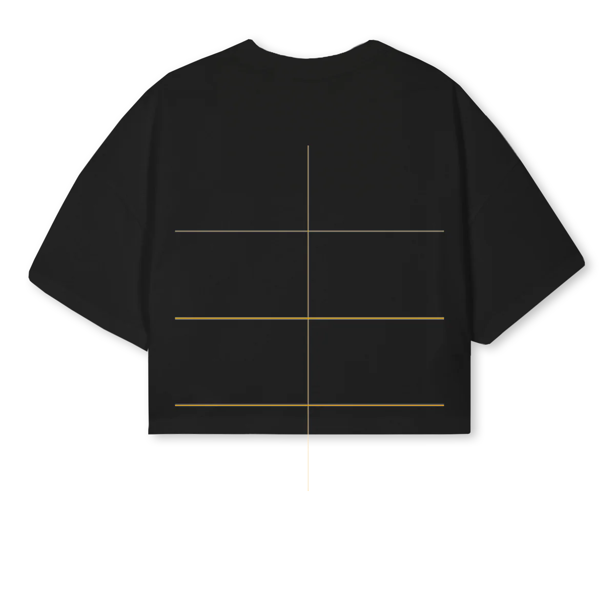 CHLOE Black Cropped Oversized Tee. - Image 2