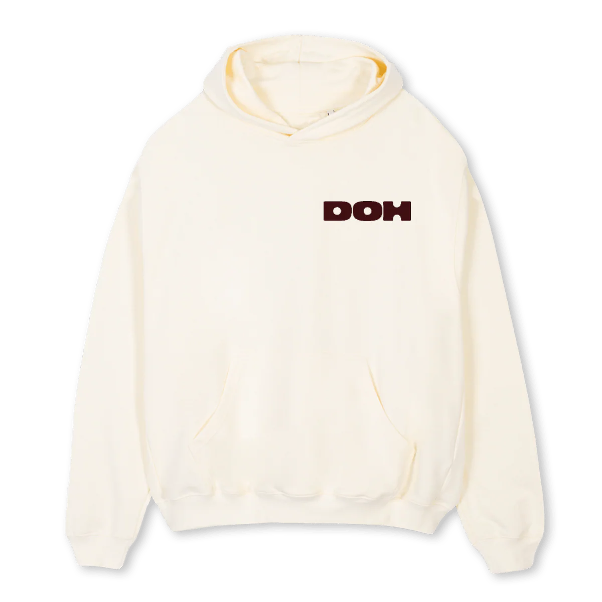 CHOC UNBUTTON  Cream Oversized Hoodie.