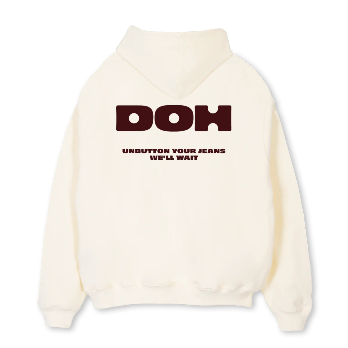 CHOC UNBUTTON Cream Oversized Hoodie. - Image 2