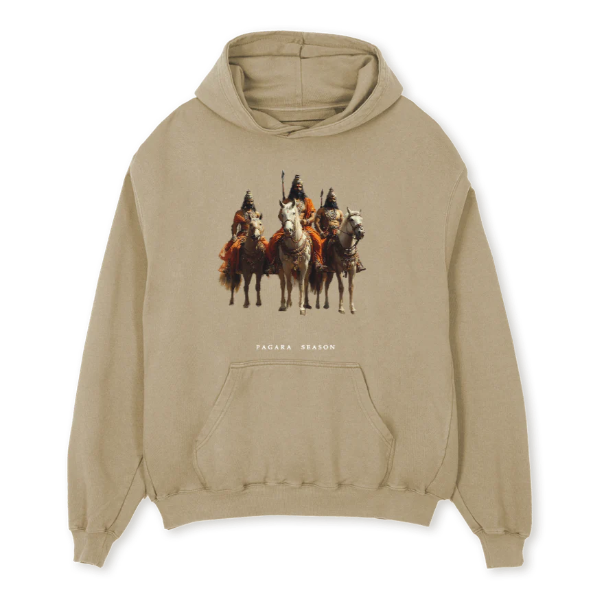 CHOLA TRIFECTA Vintage Dune Oversized Hoodie.