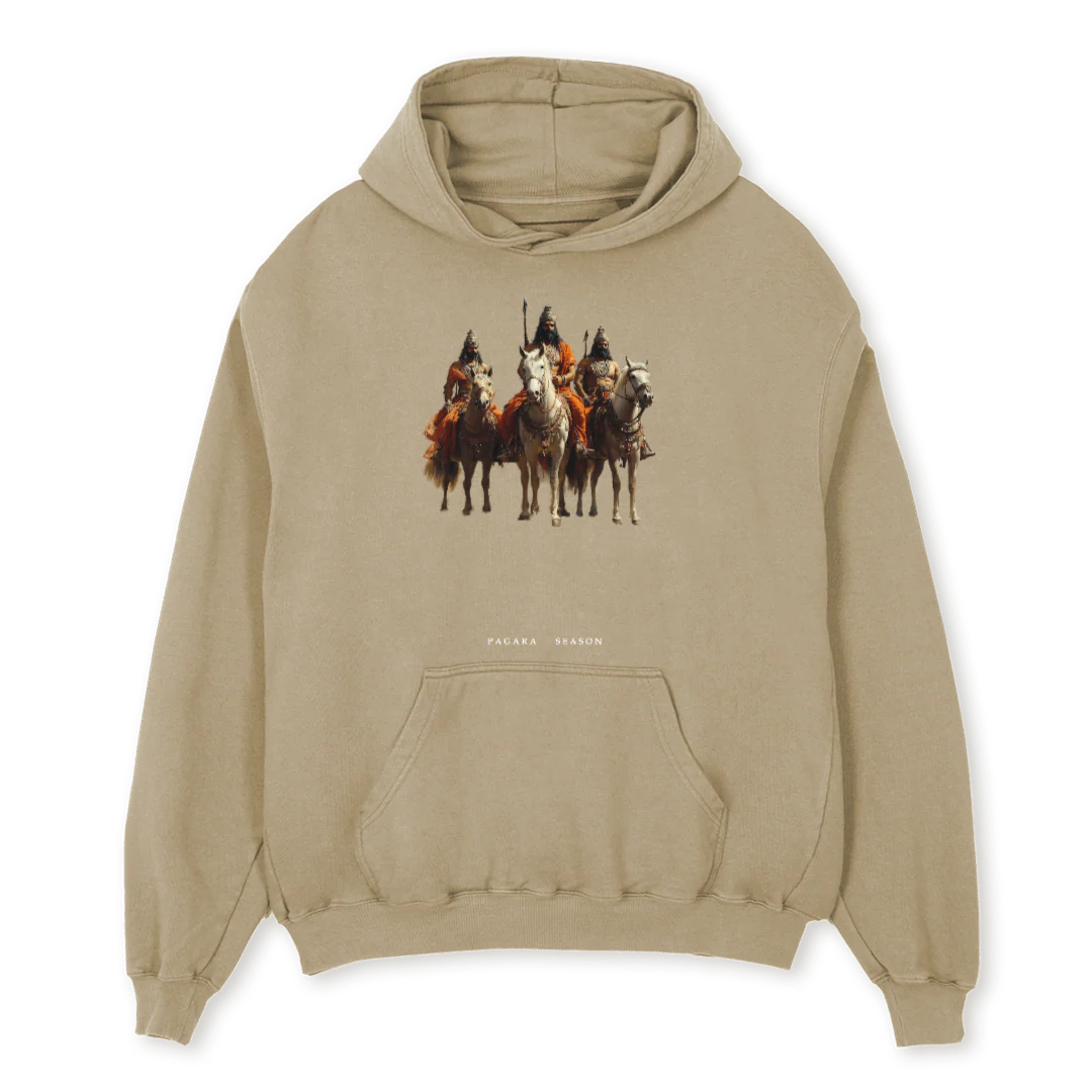 CHOLATRIFECTA Vintage Dune Oversized Hoodie.