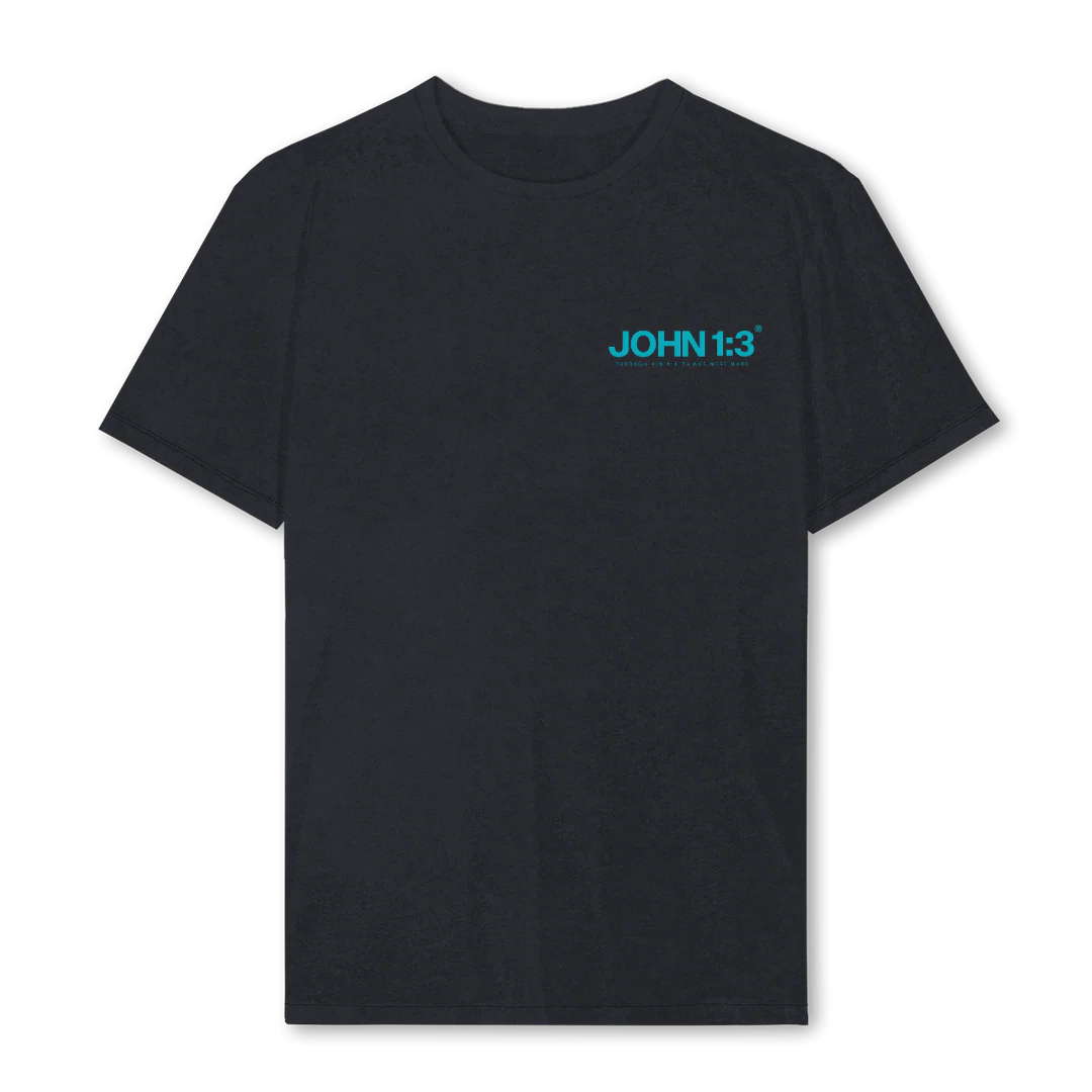 CHOOSELOVETSHIRTBLAC Vintage Black Regular Tee.