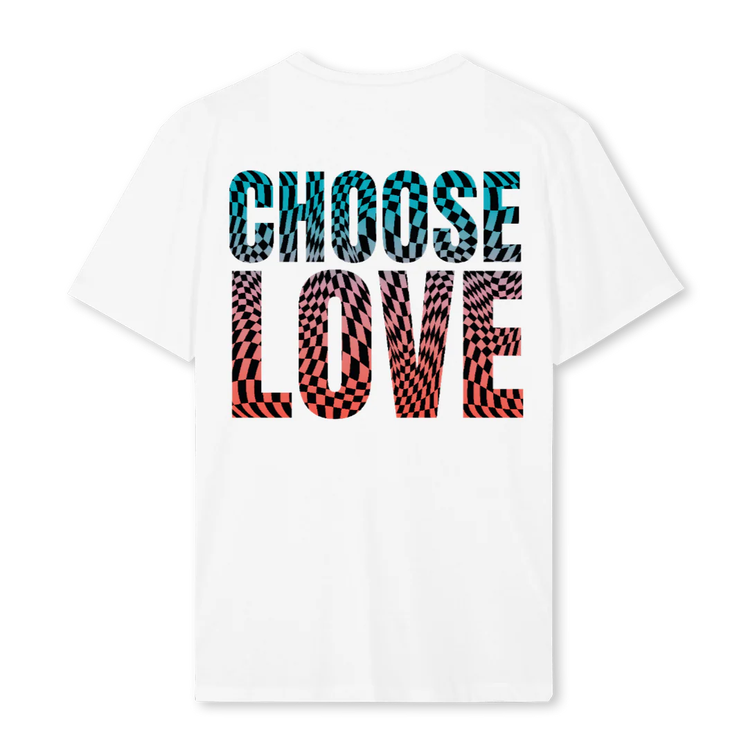 CHOOSELOVETSHIRTWHIT White Regular Tee. - Image 2