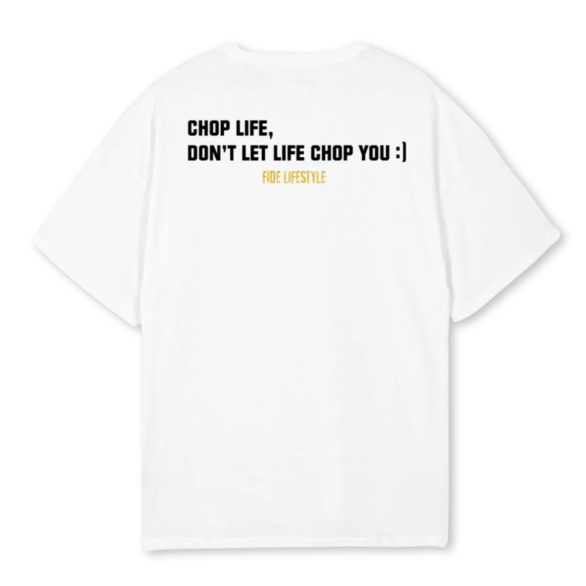 CHOP LIFE  White Oversized Tee. - Image 2