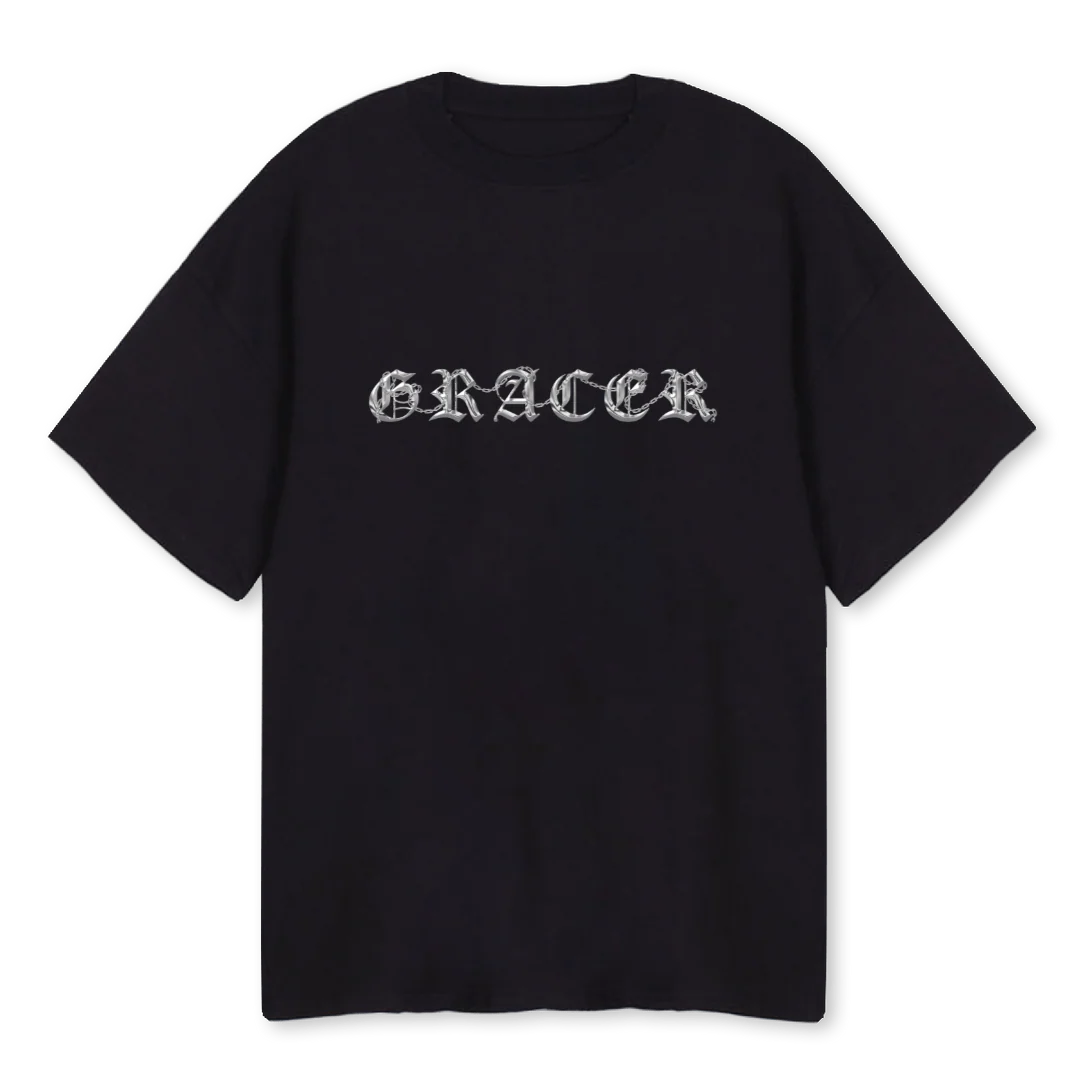 CHORME Black Oversized Tee.