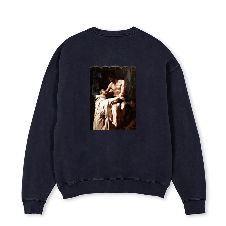 CHRIST Vintage Black Oversized Crewneck Sweater. - Image 2