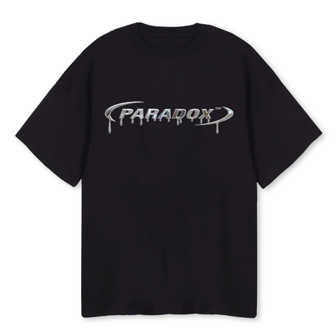 CHROMEDRIPBLACK Black Oversized Tee.