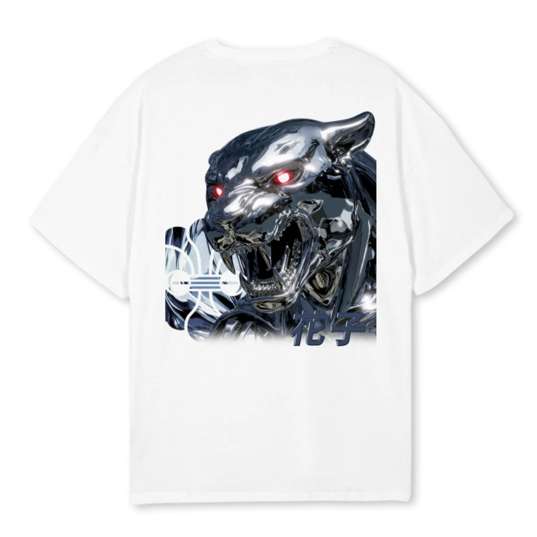 CHROMEXPANTHER White Oversized Tee. - Image 2