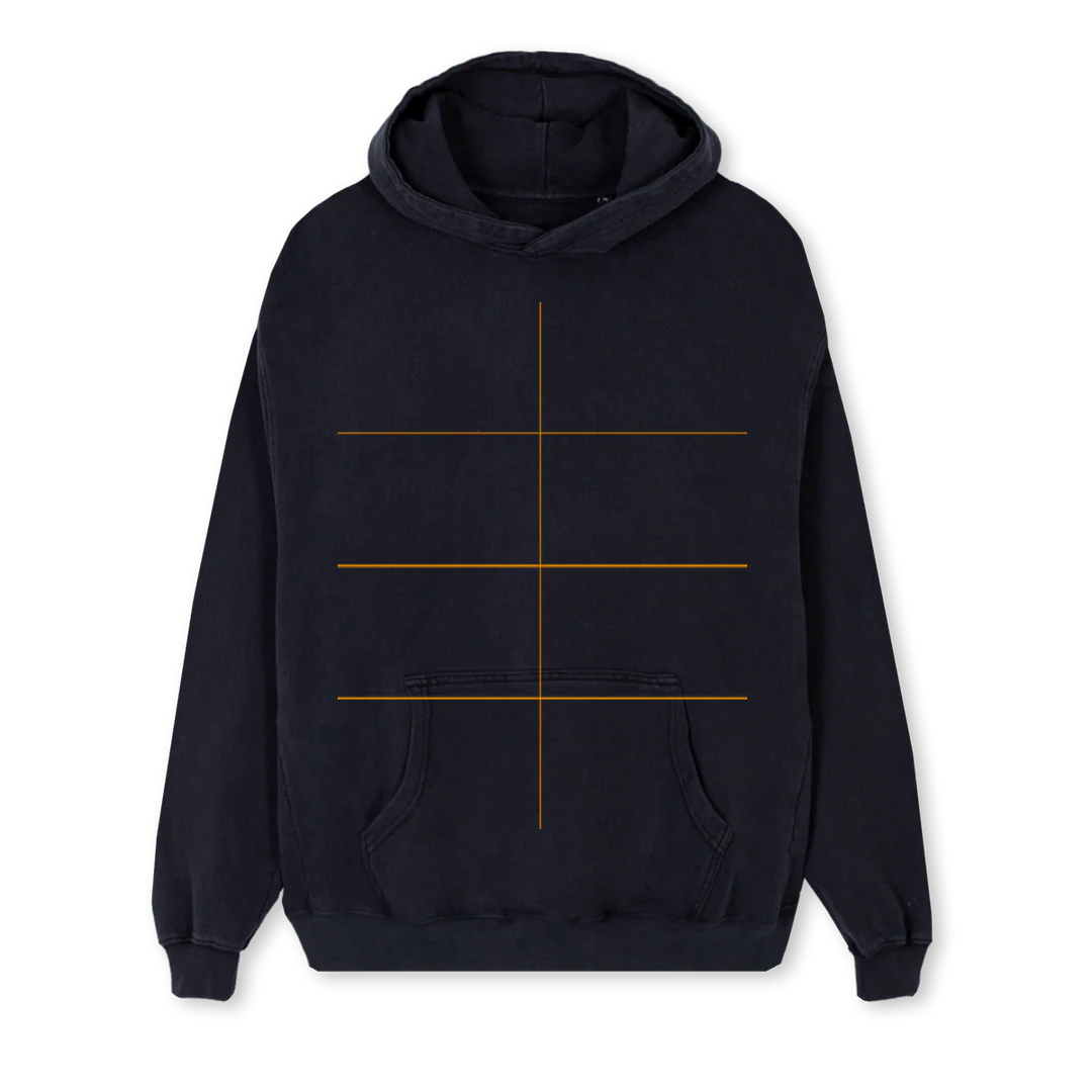 CIKAP Vintage Black Regular Hoodie. - Image 2