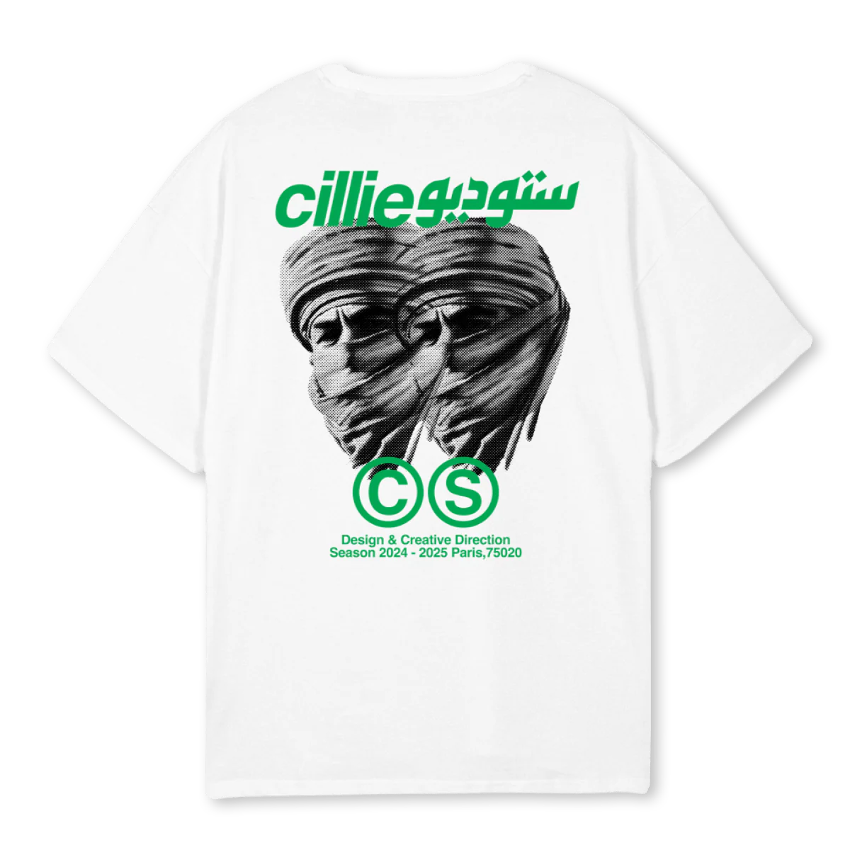 CILLIEGREEN White Oversized Tee. - Image 2