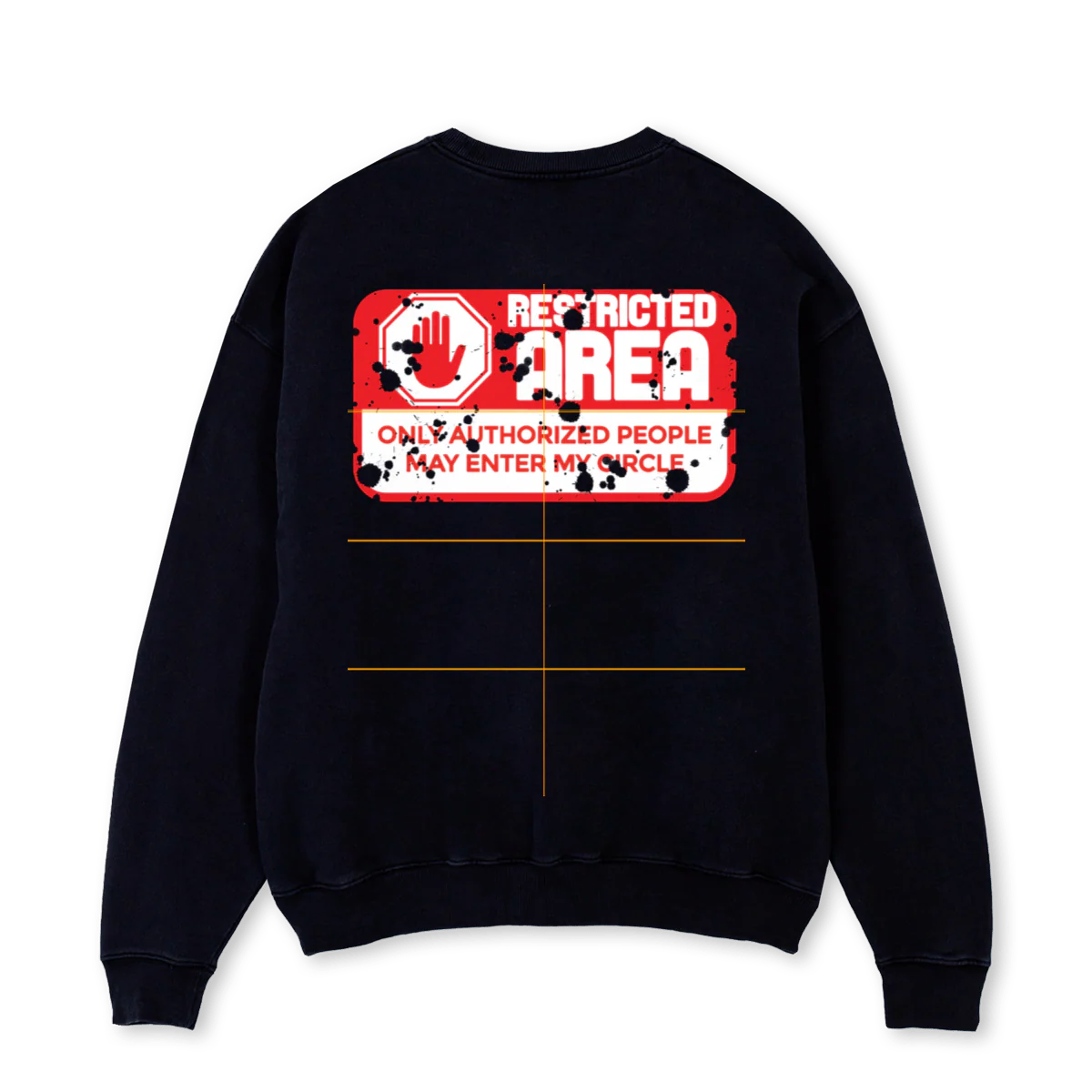 CIRCLE Black Oversized Crewneck Sweater. - Image 2