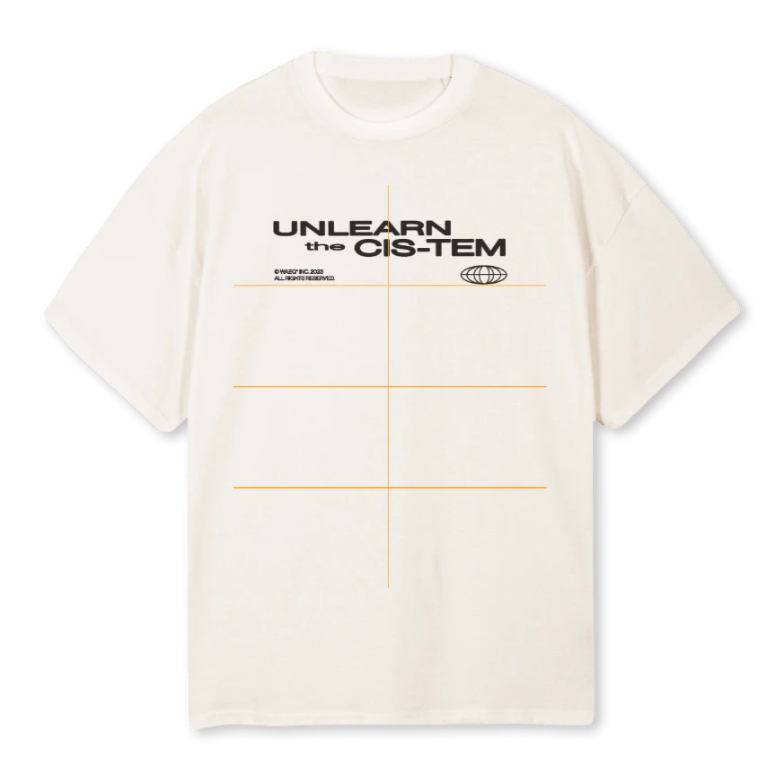 CISVWTH Vintage White Oversized Tee.