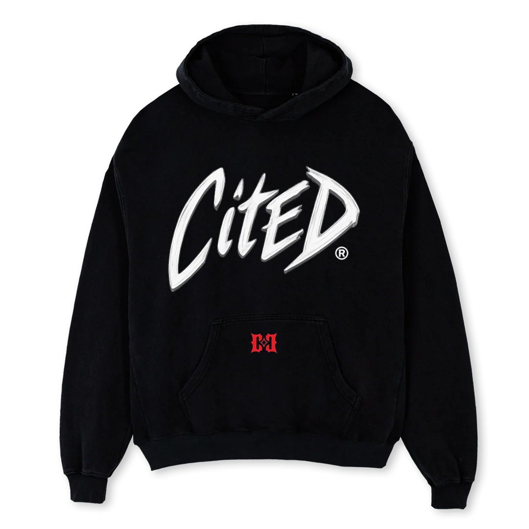 CITD RULES Black Oversized Hoodie.