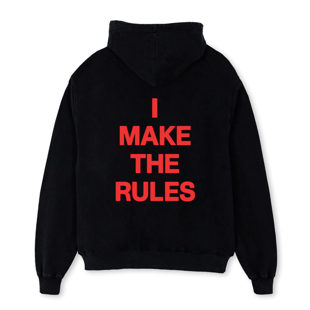 CITD RULES Black Oversized Hoodie. - Image 2