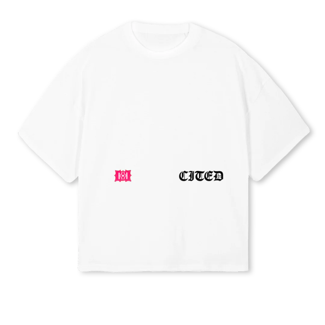 CITD SZN White Oversized Boxy Tee.