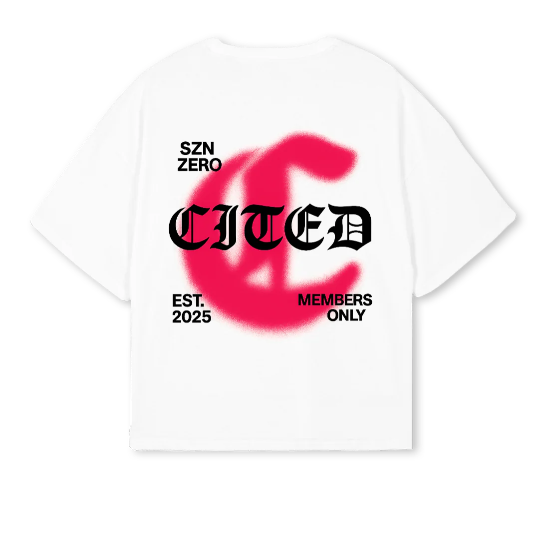 CITD SZN White Oversized Boxy Tee. - Image 2
