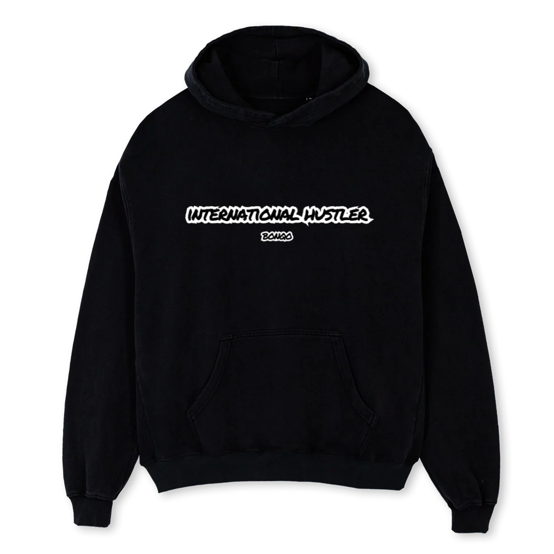 CITE  Black Oversized Hoodie.
