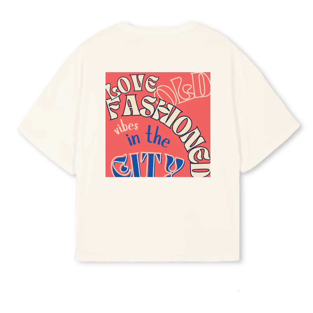 CITY Vintage White Oversized Boxy Tee. - Image 2