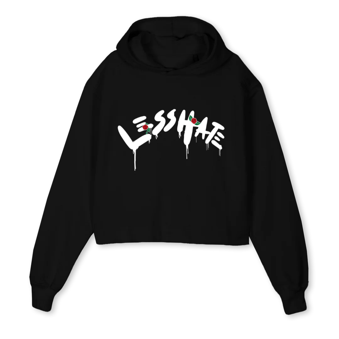 CKC Black Cropped Hoodie.
