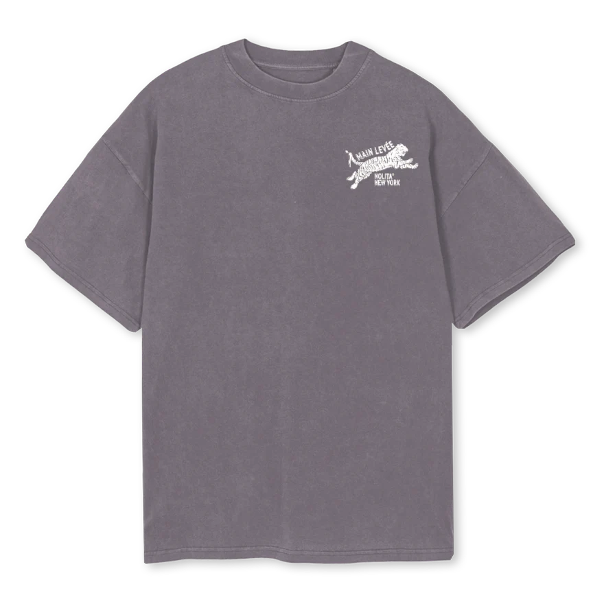 NOLITATIGER_PGT Pigment Grey Oversized Tee