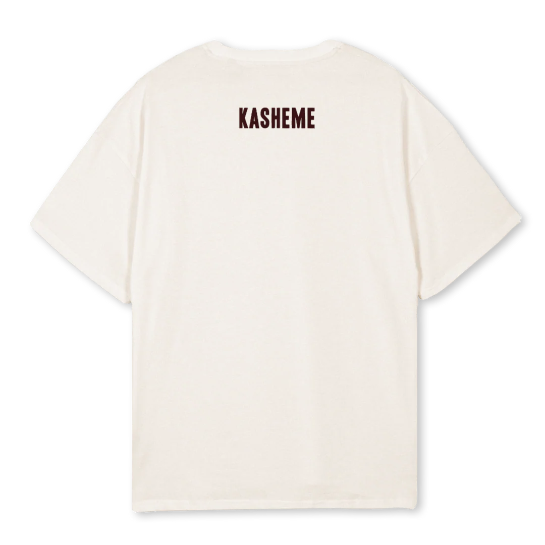 CLARIDAD Vintage White Oversized Tee. - Image 2