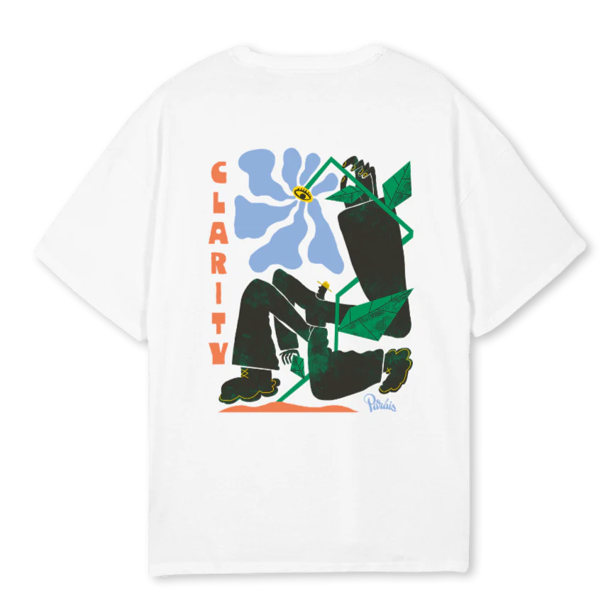 CLARITY White Oversized Tee. - Image 2