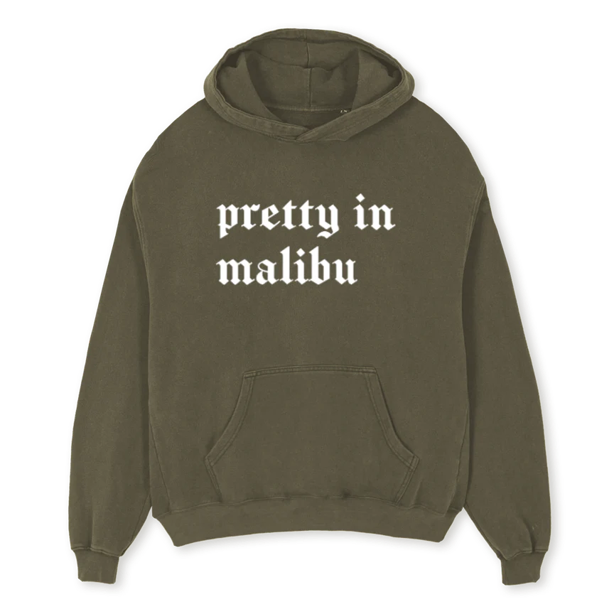 CLASSICLOGOOLIVE Vintage Olive Oversized Hoodie.