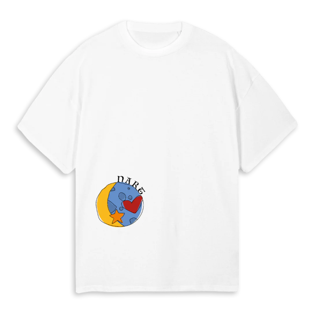 CLEANNART White Oversized Tee.