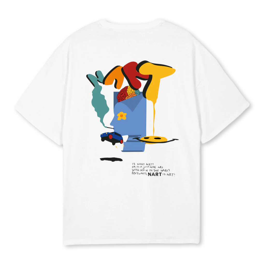 CLEANNART White Oversized Tee. - Image 2