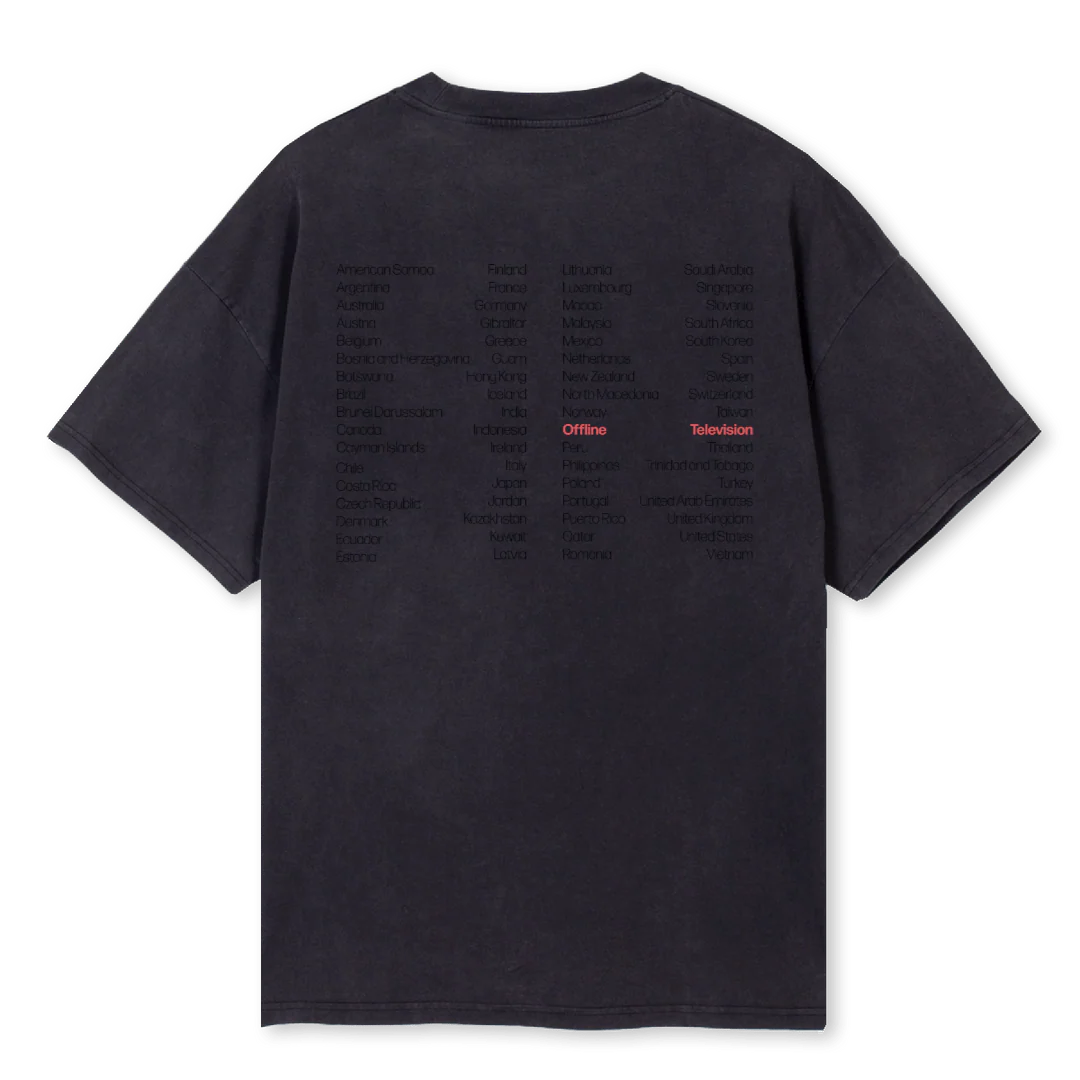 CLEANWHITE3 Vintage Black Oversized Tee. - Image 2