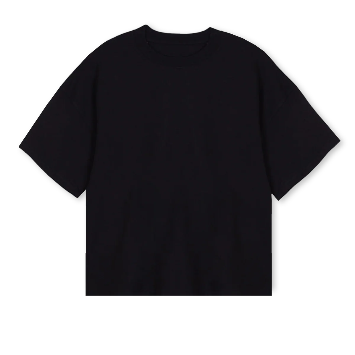 CLEARMIND Black Oversized Boxy Tee.