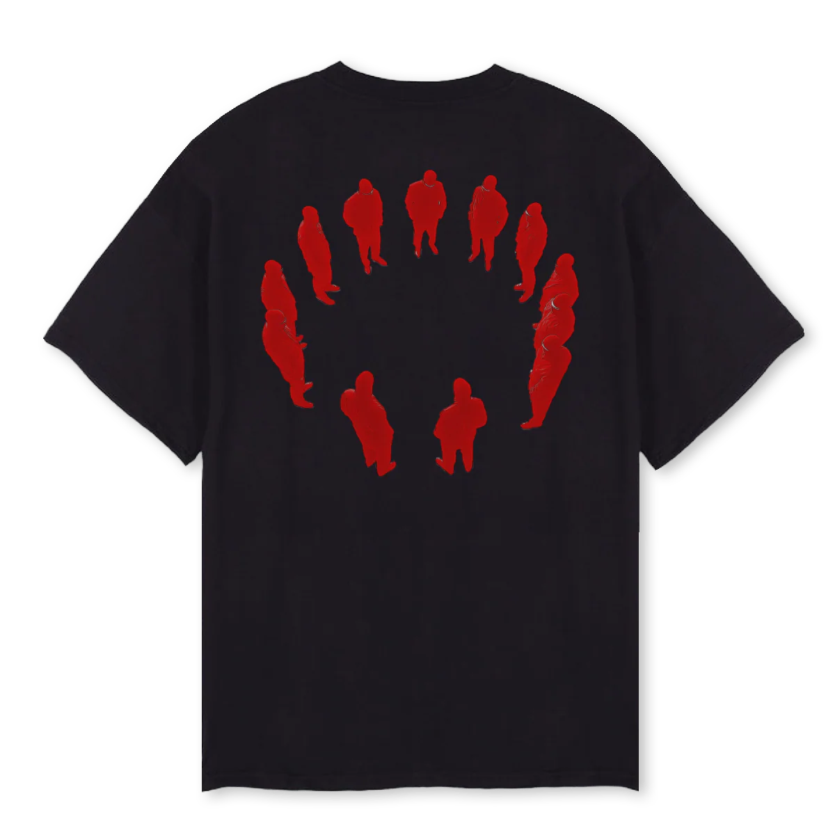 CLOSESTCIRCLE Black Oversized Tee. - Image 2