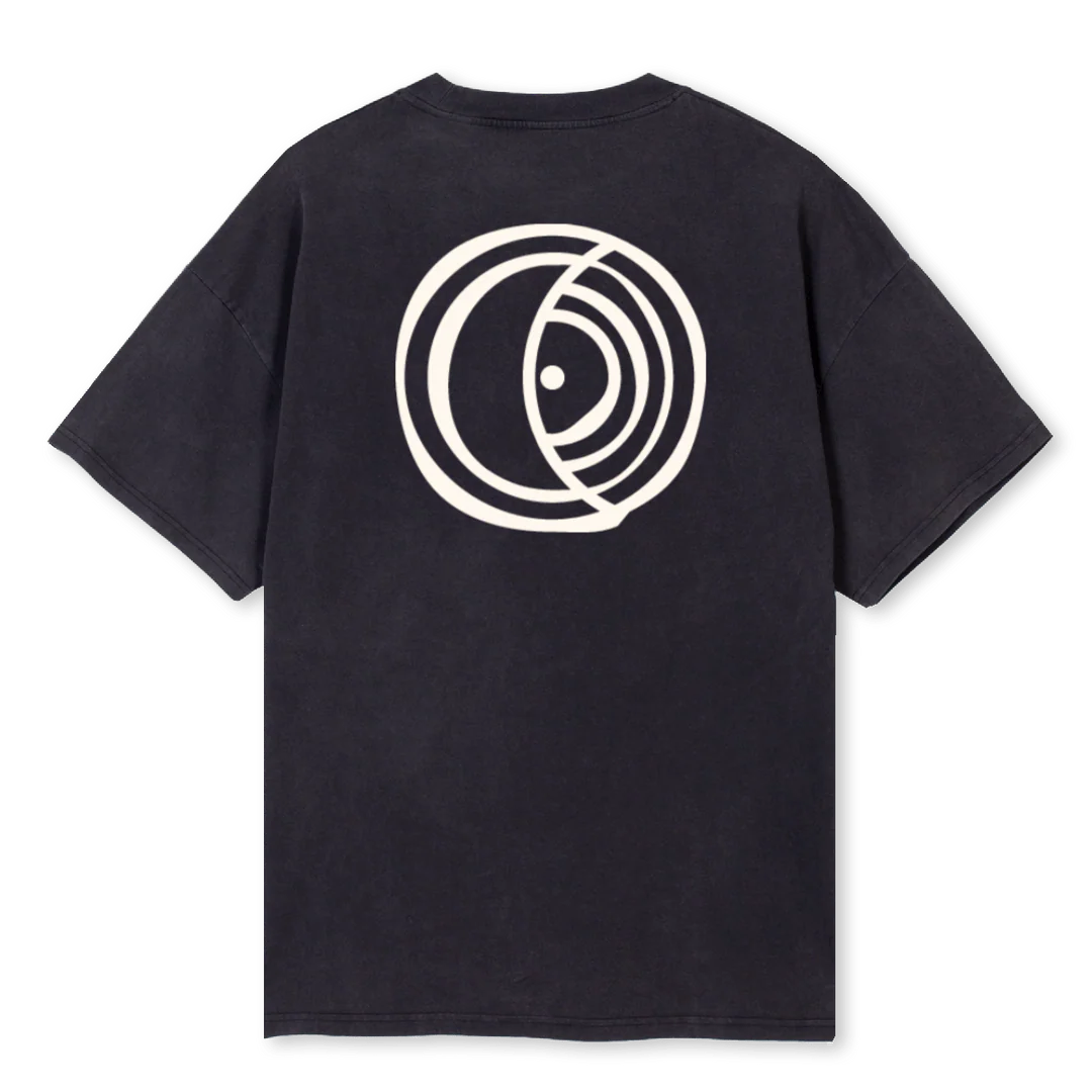 CLOUD Vintage Black Oversized Tee. - Image 2