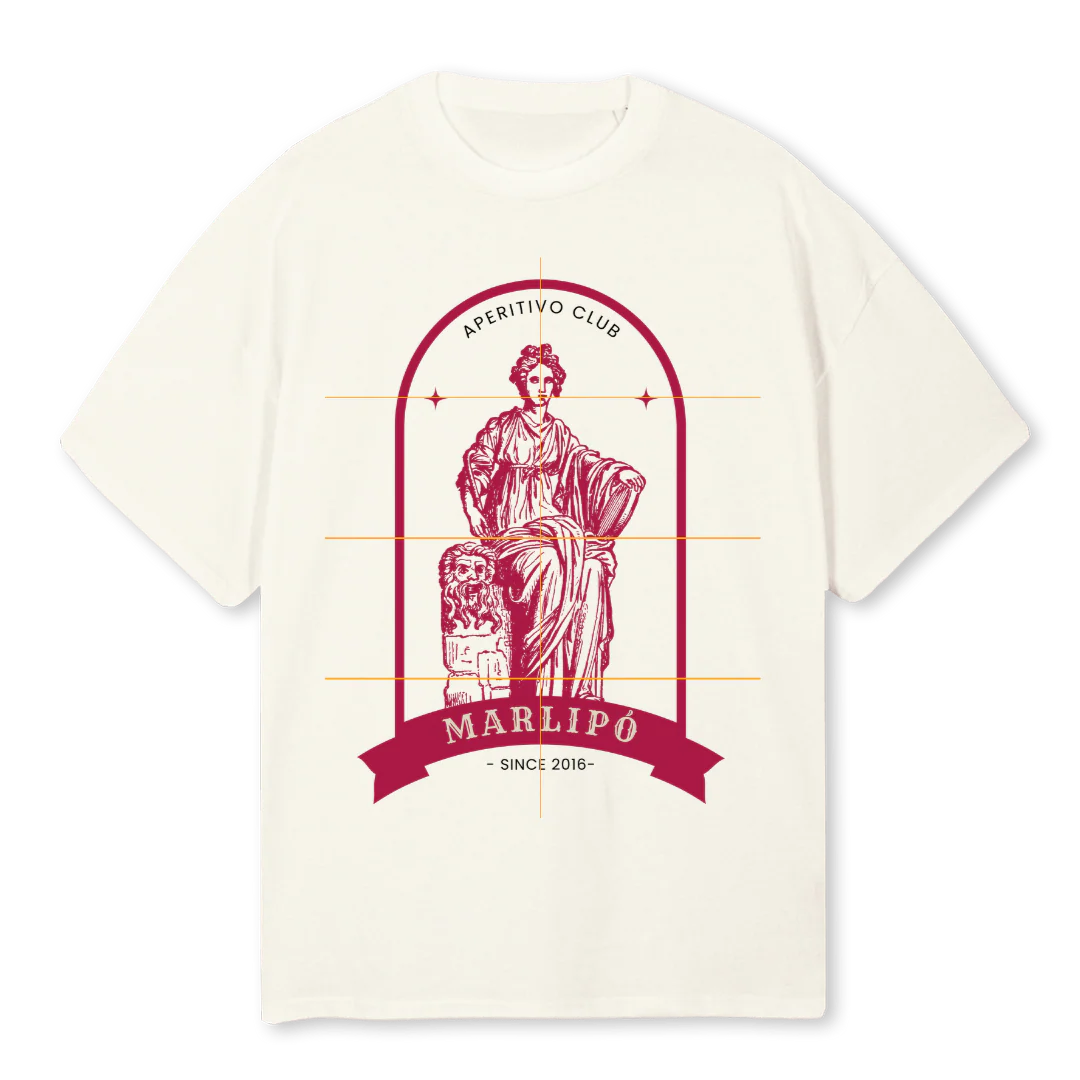 CLUB Cream Oversized Tee.