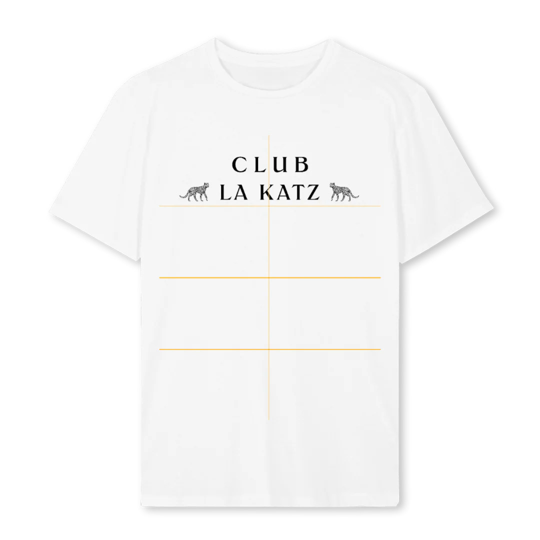 CLUB LA KATZ White Regular Tee.