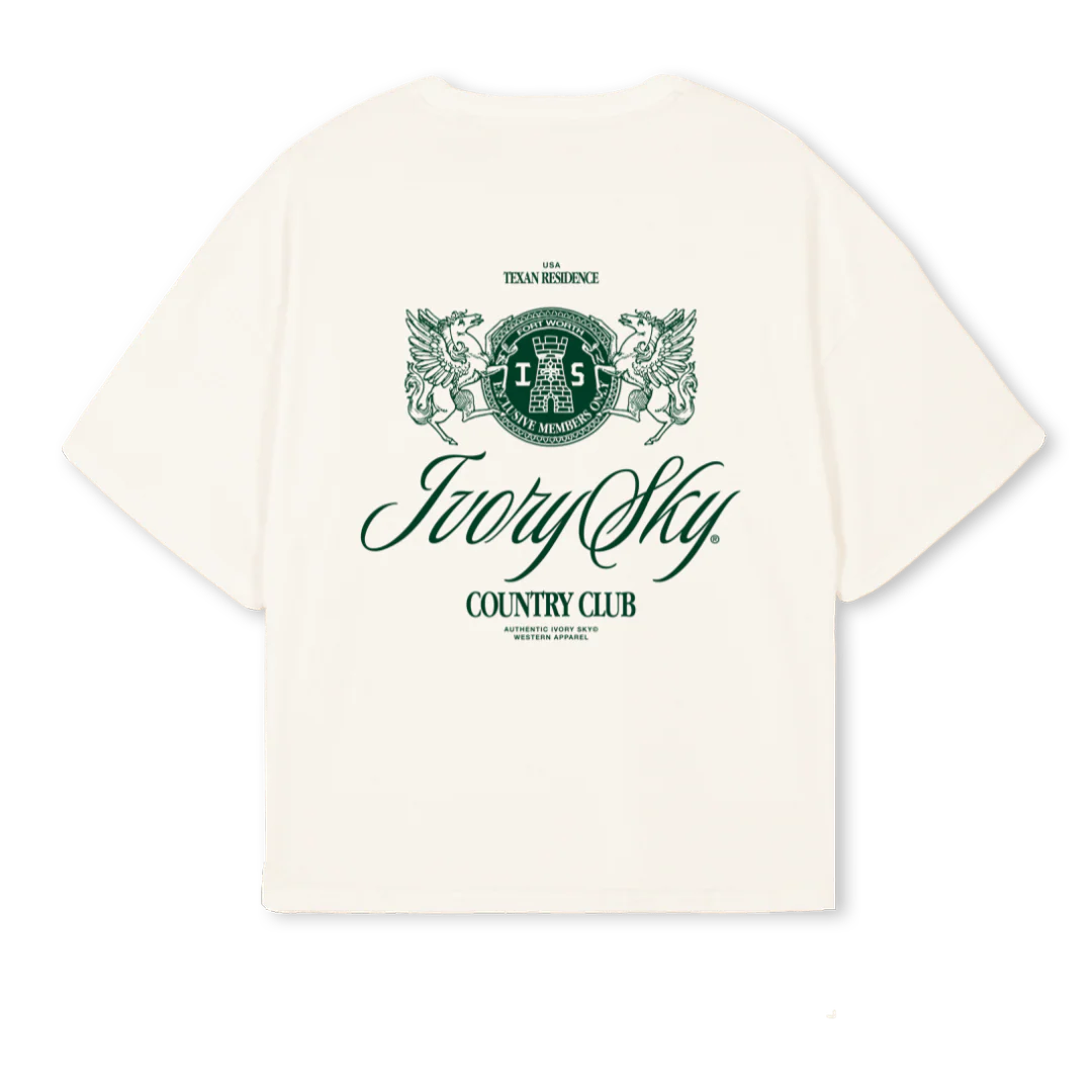 CLUBGREEN Vintage White Oversized Boxy Tee. - Image 2