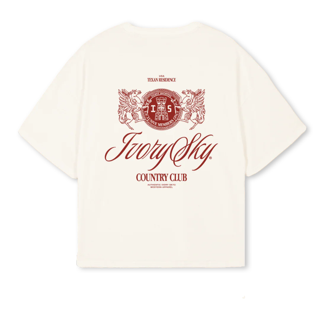 CLUBRED Vintage White Oversized Boxy Tee. - Image 2