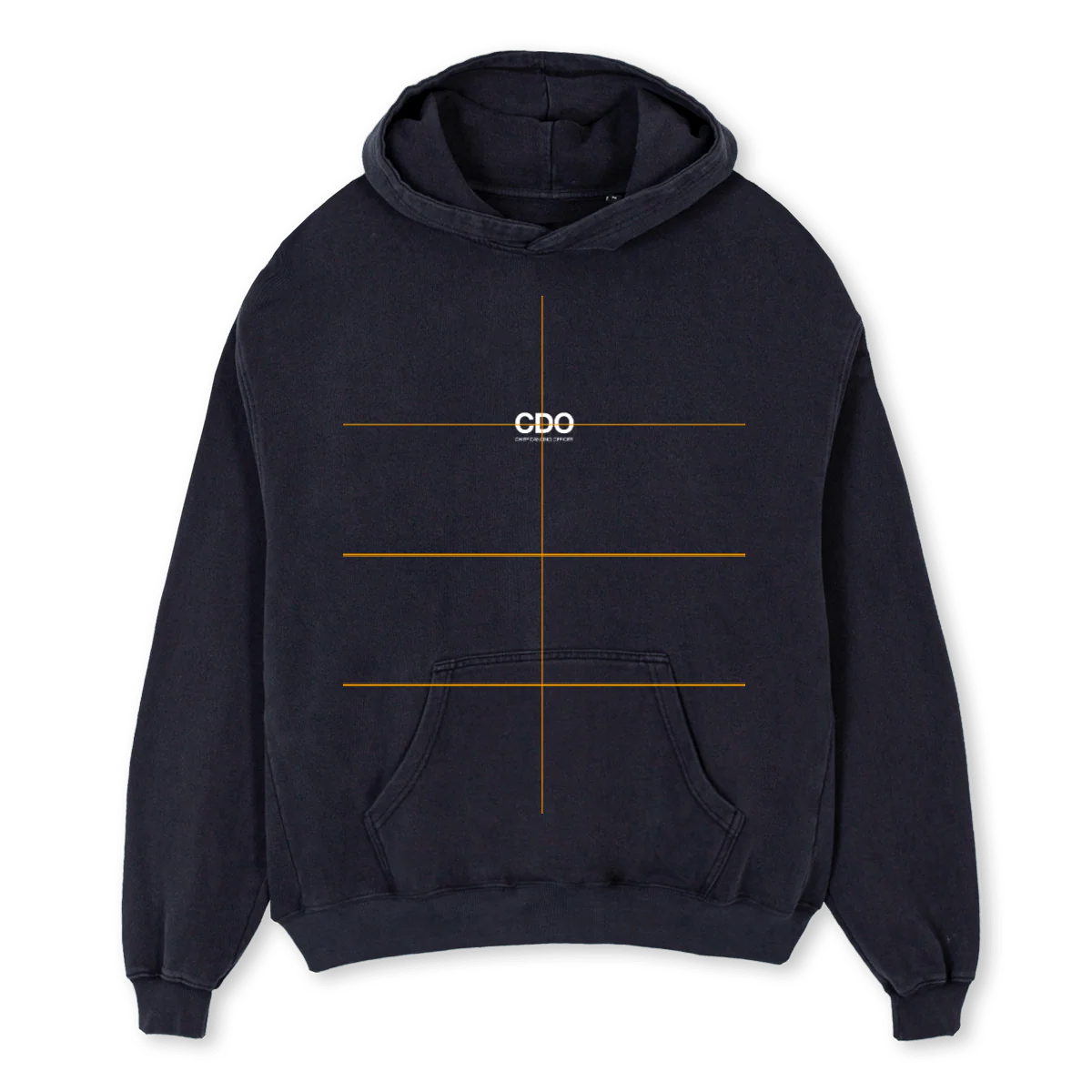 CLUBSTACKCDO Vintage Black Oversized Hoodie.