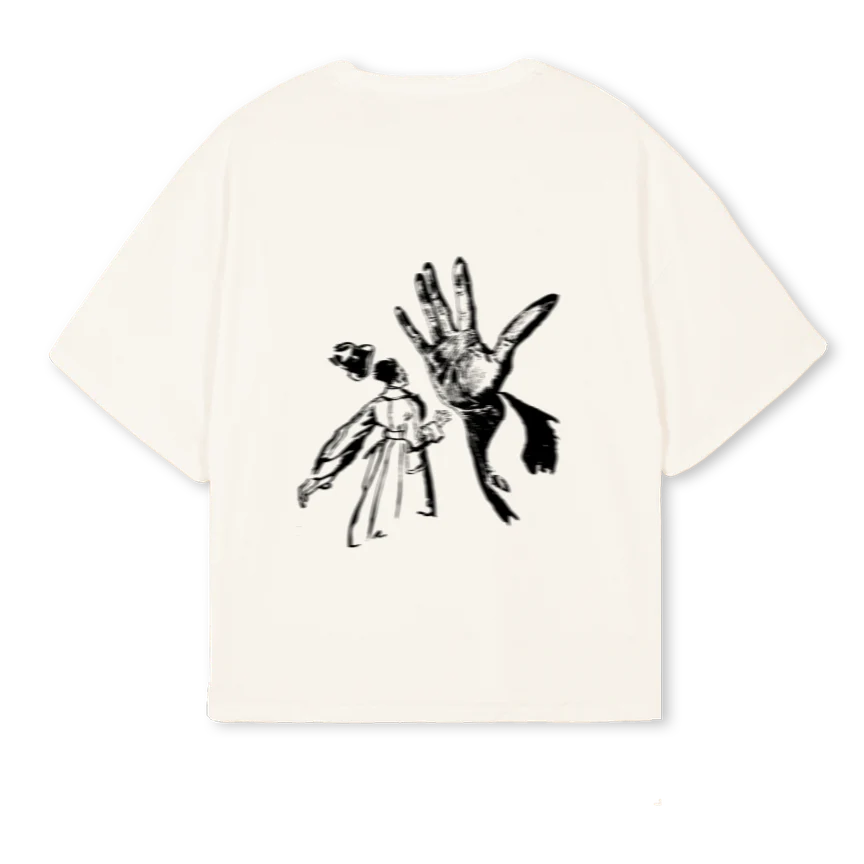CLUSHYFIRSTTEE Vintage White Oversized Boxy Tee. - Image 2