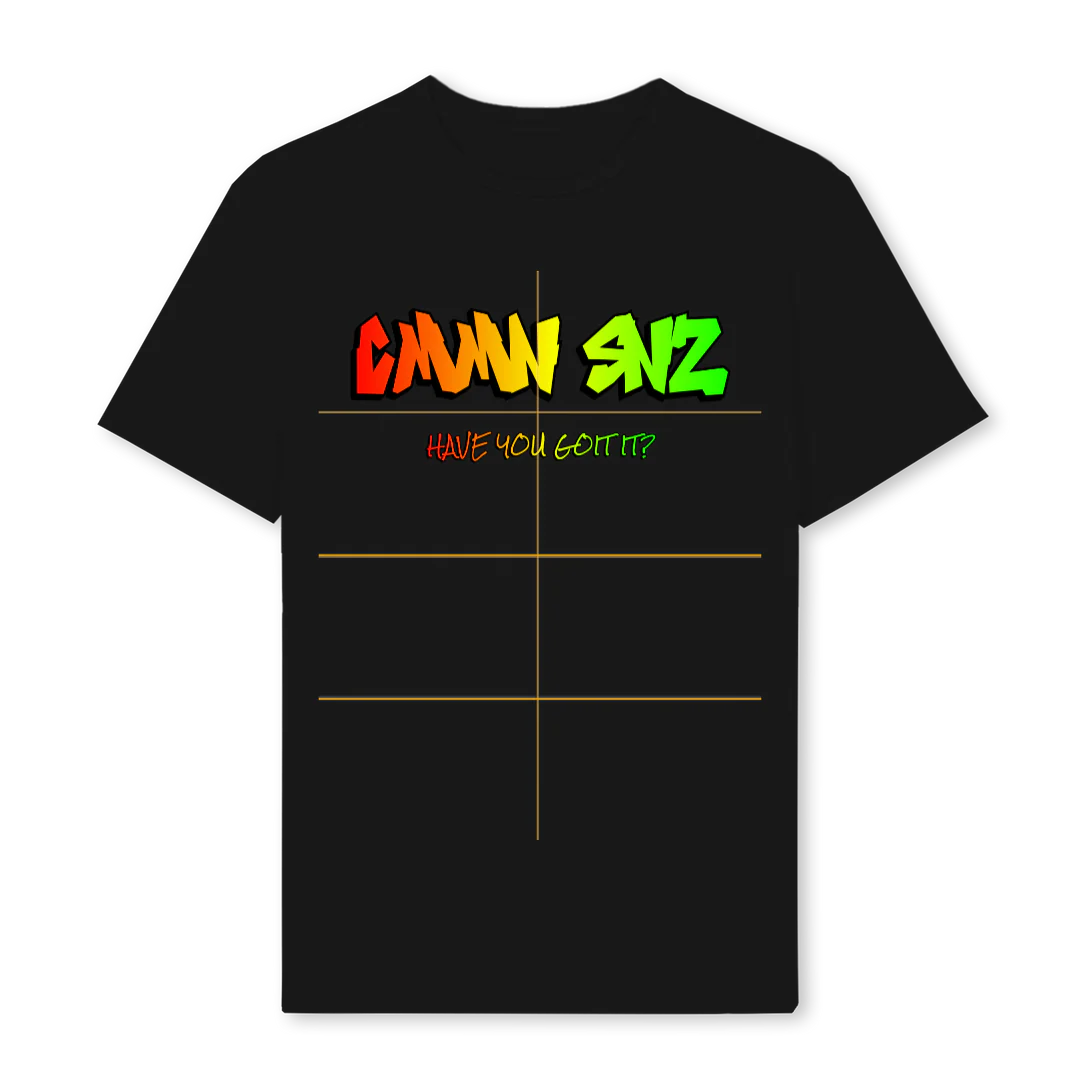 CMMN SNZ HYGI BLACC Black Regular Tee.