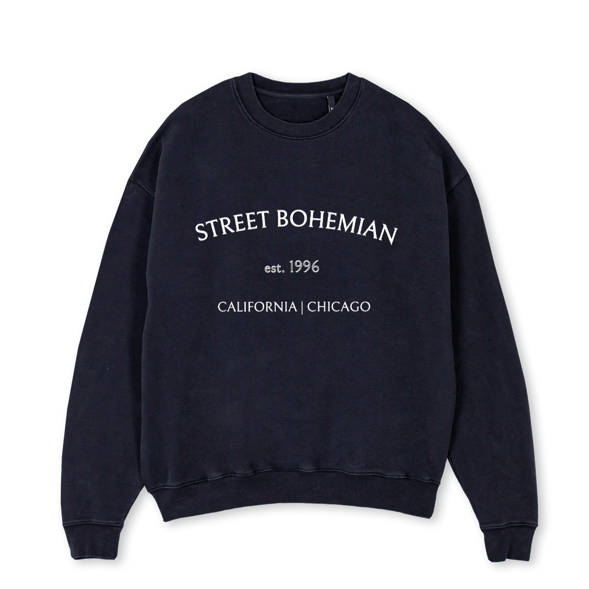 CN MEDIUM Vintage Black Oversized Crewneck Sweater.
