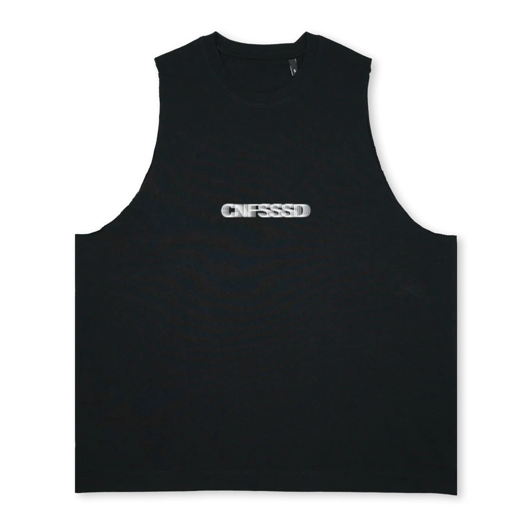 CNFSSSD Deep Black Oversized Vest.